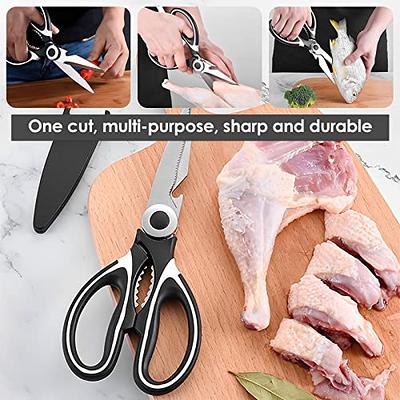 3pcs Stainless Steel Kitchen Scissors Set, Multifunctional Poultry