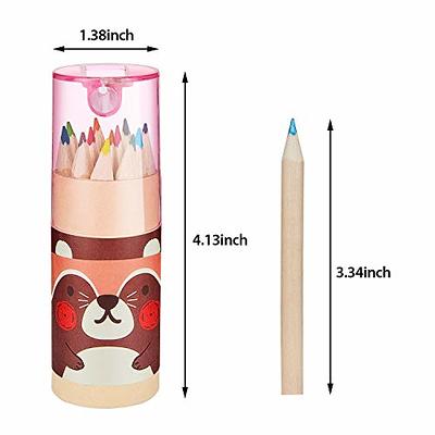 Outus Mini Drawing Colored Pencils for Kids with Sharpener Cartoon