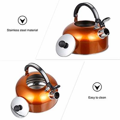 Hemoton Kettle Tea Whistling Stainless Steel Stove Stovetop Gas