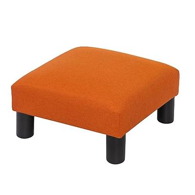 Joveco Small Foot Stool Ottoman,Fabric Footrest with Wood Legs