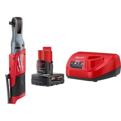 Milwaukee M12 FUEL 12-Volt Lithium-Ion Brushless Cordless Stubby 3/8 in.  Impact Wrench w/4.0 Ah Starter Kit 48-59-2440-2554-20 - The Home Depot