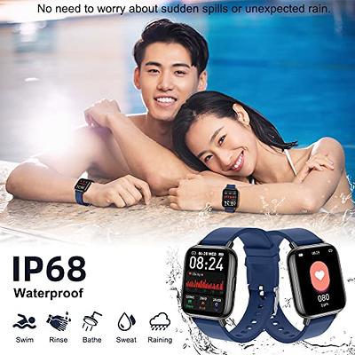 1.85 Smart Watch for Men and Women with Full Touch Screen, Heart Rate and  Sleep Monitor, IP68 Waterproof, Compatible with Android and IOS