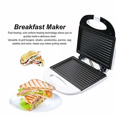 1pc Electric Mini Sandwich Maker Grill Panini Non Stick Pan Waffle