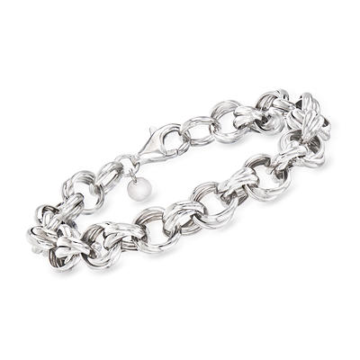 Link Bracelet Sterling Silver 7.75