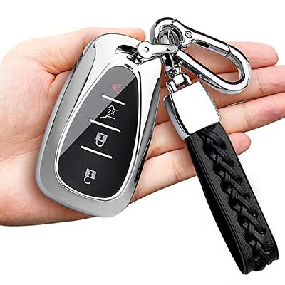 Mechcos Genuine Leather Car Key Fob Keychain Holder