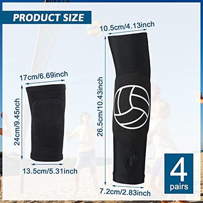 ChinFun Volleyball Arm Sleeves for Youth Girls Boys Women Long Passing Forearm  Sleeves with Protection Pad and Thumbhole volleyball arm guards Gear 1 Pair  : : Sports & Outdoors