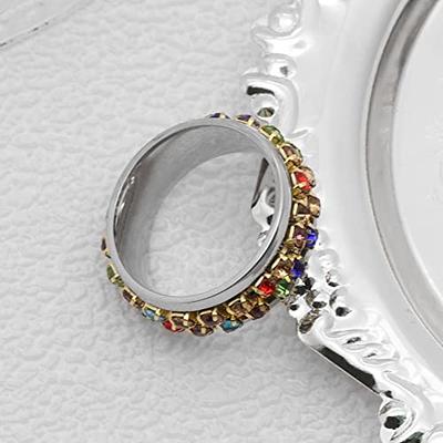 1PC StainlessSteel Ring Fidget Beads Ring Spinner Simulated