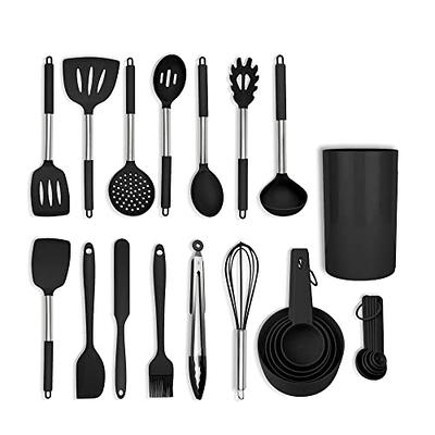 Smirly Silicone Kitchen Utensils Set with Holder: Silicone Cooking Utensils  Set for Nonstick Cookware, Kitchen Tools Set, Silicone Utensils for Cooking  Set Kitchen Set for Home Kitchen Accessories Set