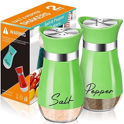 Glass Salt and Pepper Shakers Set Large,DWTS DANWEITESI Farmhouse Salt and  Pepper Shakers Cute with Stainless Steel Lid-Large Spice Jars,Clear to Know  When to Fill,Cute Farmhouse Kitchen - Yahoo Shopping