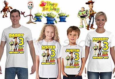 Personalized Family Birthday Shirt, Family Matching Birthday Shirt, Custom Name and Age Birthday Party T-Shirt, Personalized Toddler Birthday Shirt