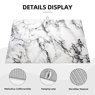 White Grey Marble Dish Drying Mat for Kitchen Counter XL 18 X 24  Absorbent Quick Large Drying Dish Pad Microfiber Machine Washable - Yahoo  Shopping