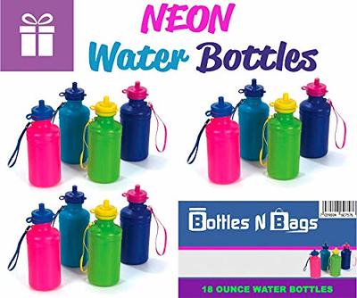 24 Pack Bulk Water Bottles for Kids  Reusable Water Bottles 7.5 Inch Beach  Accessory, Holds 18 Ounces Of Drinks Neon Color Colors May Very (24 Bottle  Pack) - Yahoo Shopping