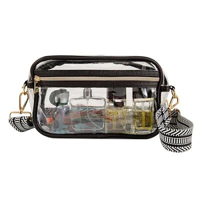 Clear Bag Stadium Approved Adjustable Strap Clear Crossbody Bag Clear Purse 1362/in Black | One Size