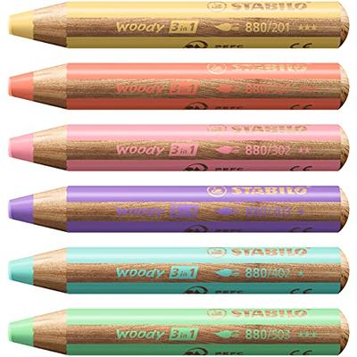 Stabilo Woody 3 in 1 Pencil - Red