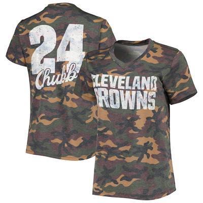 Women's Majestic Threads Mac Jones Camo New England Patriots Name & Number  V-Neck T-Shirt