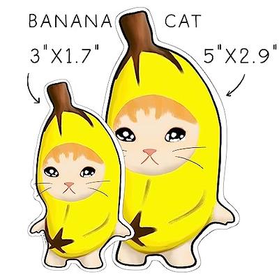 Crying banana cat meme, Happy cat meme sticker, Banana Cat meme sticker,  Fruit cat stickers, Banana Cat sticker Vinyl bumper Sticker Decal  Waterproof (Banana Cat 3 (2pk)) - Yahoo Shopping