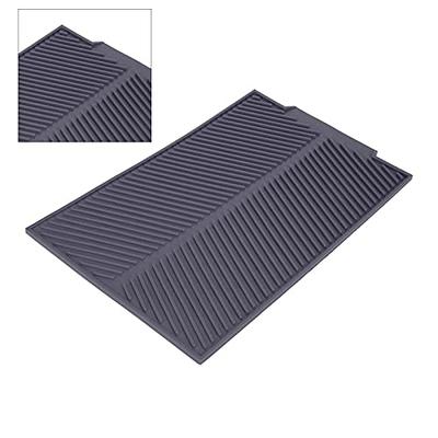  Silicone Dish Drying Mat, Flexible Rubber Dish Draining Mat  Eco-friendly Heat Resistant Silicone pad Foldable Sink Mats Counter Top Mat  for Dishes Kitchen Sink Counter Top Fridge Drawer Liner: Home 