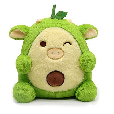 Cute Avocado Cow Super Soft Crochet Cow Plush 