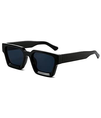 AIEYEZO Modern Mirrored Square Sunglasses Men Women Fashion Vintage  Oversized Square Aviator Gradient Shades
