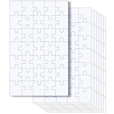 Blank Puzzle 8 Pack Blank Puzzles to Draw On Blank Puzzle Pieces to Write  On Blank