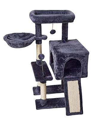 39.4 Daviston Disney Cubical Cat Condo with Lounging Towers Sisal Scratching Posts and Swatting Toys – Bring The Magic of Disney Into Your Home Cat T