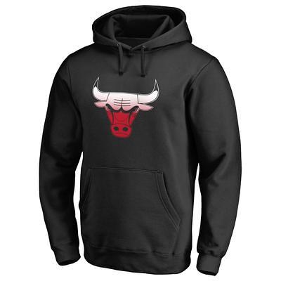 Men's Antigua Heathered Gray Chicago Bulls Logo Absolute Pullover Hoodie