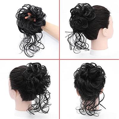 2 Pcs Women Curly Juda Synthetic Hair Bun Extension.MULTICOLOR