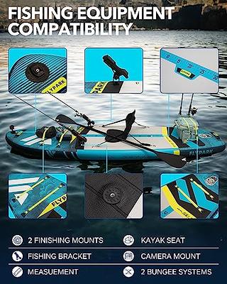 Flypark 10'8''x35'' Fishing Inflatable Paddle Board, Extra Wide SUP  Paddleboard Inflatable, Fishing Stand Up Paddle Board, 2 Fish mounts, Rod  Hold, Measurement, Kayak seat, Camera Mount Shoulder Strap - Yahoo Shopping