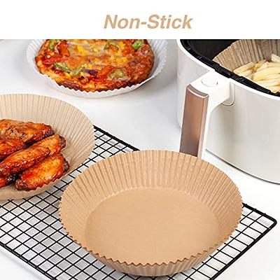 Air Fryer Disposable Paper Liner - 100 Plack, 6.3 Airfryer Instant Pot  Oven Insert Parchment Sheets Round, Grease and Water Proof Non Stick Basket  Liners for Baking Cooking 