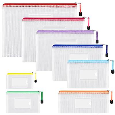 EOOUT 30pcs Mesh Zipper Pouch, Waterproof Zipper Bags, 8 Sizes