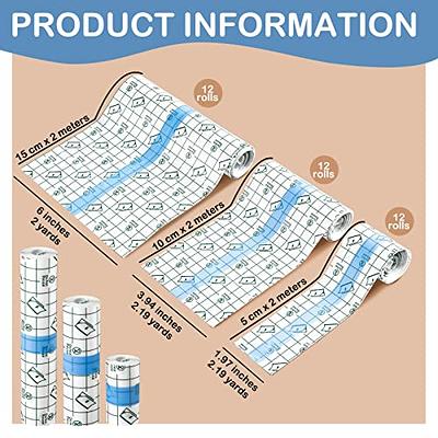 3 Rolls Transparent Stretch Adhesive Bandage Waterproof Bandage Protective  Clear Adhesive Bandages Shower Dressing Transparent Film for, 3 Size