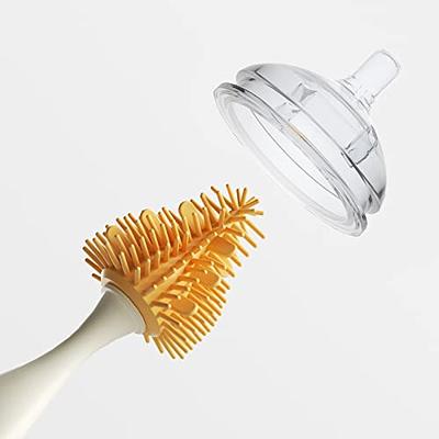 Bebamour Stand Baby Bottle Brushes for Cleaning 4 in 1 Soft Baby Bottl