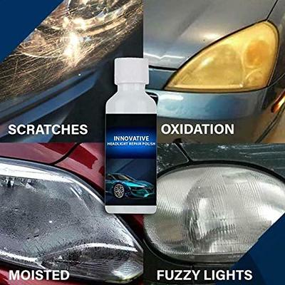 Automotive Headlight Restoration Fluid, Innovative Headlight Repair Polish,  Headlight Cleaner and Restorer Kit, Car Headlight Repair Fluid, Powerful