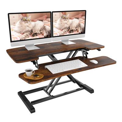 FlexiSpot Standing Desk Converter Height Adjustable Stand Up Desk Riser  Home Office Desk Laptop Workstation with Keyboard Tray - Yahoo Shopping