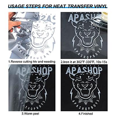 CAREGY Heat Transfer Vinyl HTV for T-Shirts 12 Inches by 100 Feet Roll  (Black)