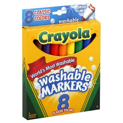 Crayola Broad Line Markers Assorted Classic And Bright Colors Box Of 12 -  Office Depot