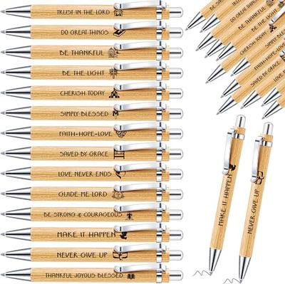 Trinity Trove Scripture Pens - Bible Pen Set - Christian Gifts for Men &  Women - Christian Ink Pens With Inspirational Messages - Quality  Non-Smudging Black Ink - Natural Bamboo (20) - Yahoo Shopping