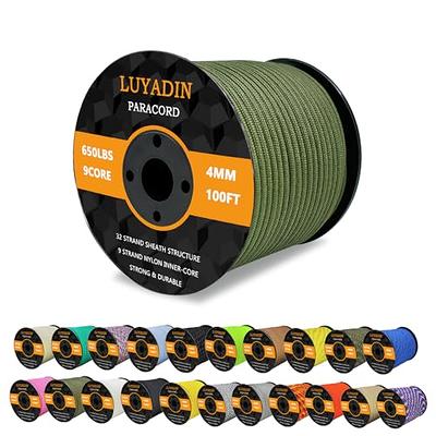 JXLHZLF Paracord 550Lb,9 Strand Paracord Rope 328ft Parachute Cord