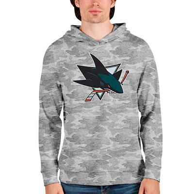 Men's Antigua White San Jose Sharks Victory Pullover Sweatshirt Size: Small