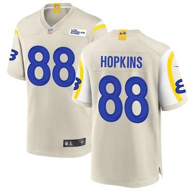 Brycen Hopkins Men's Nike Los Angeles Rams Bone Custom Game Jersey Size: Large