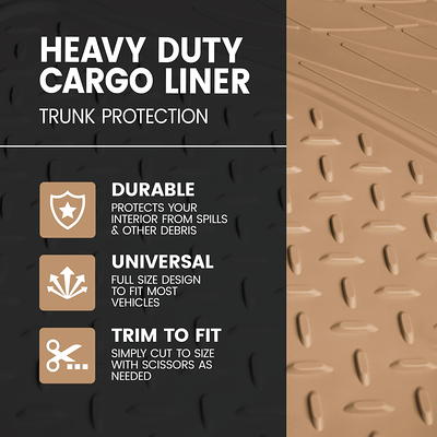BDK MT-785-BG Heavy Duty Cargo Trunk Car Floor Mat - All Weather Rubber  Liner for Car, SUV, Van - Yahoo Shopping