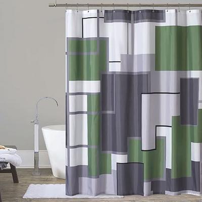 Solid Eva 71 in. x 78 in. Almond Green Bath Shower Curtain - Yahoo