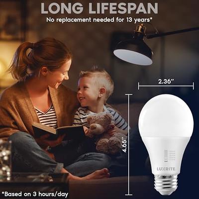Full Spectrum Light Bulb, 6000K Natural Sunlight Bulbs, 9W 60W Equivalent  LED Light Bulb, Natural Light Bulbs A19, E26/E27 LED Light Bulbs for Home,  3