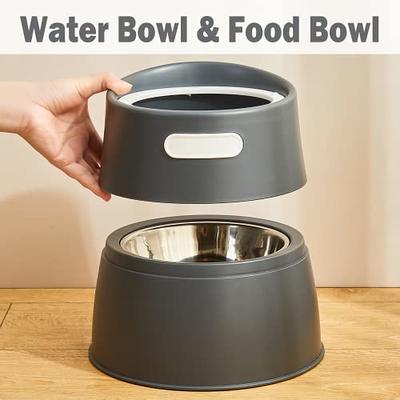 Dog Bowl Stainless Steel Metal Pet Puppy Food Water Drinking Big