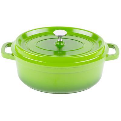 3.5qt Saucepan & Lid, Green Granite Collection