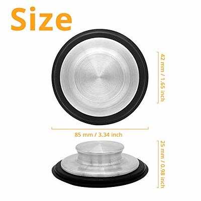 Garbage Disposal Stopper, 3.35 inch Kitchen Sink Stopper, Stainless Steel  Universal Garbage Disposal Sink Drain Plug Cover for Insinkerator