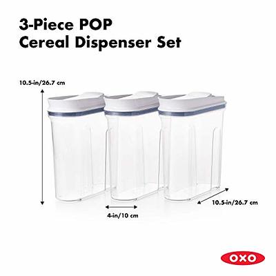 OXO Good Grips 3 Piece Pop Cereal Dispenser Set