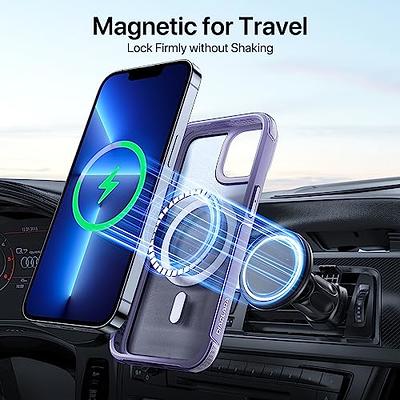 Alphex Strong Magnetic Official Color Match for iPhone 15 Pro Max Case,  Never Yellow, Compatible with MagSafe, 12FT Military Grade Shockproof Phone