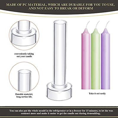 2 Pieces Taper Candle Mold Pillar Candle Molds for Making