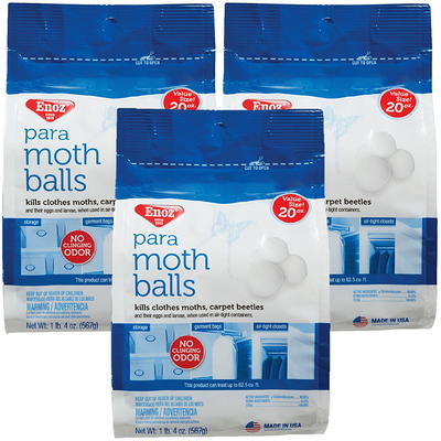 Enoz Moth Cake Pack of 3 Kills Clothes Moths, Carpet Beetles, and Eggs and  Larvae - Yahoo Shopping